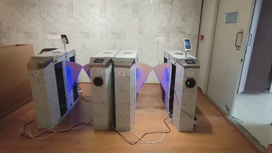 Stand for Mounting Face Attendance Machine on Flap Barrier