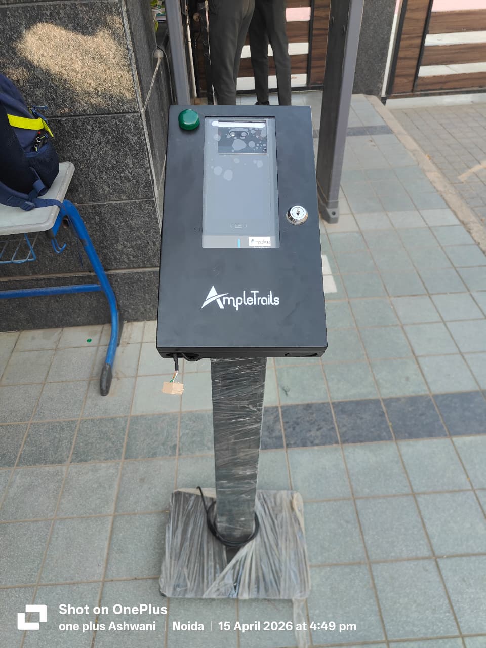 Secure Metal Enclosure Stand for eSSL ZkTeco Face Attendance Systems