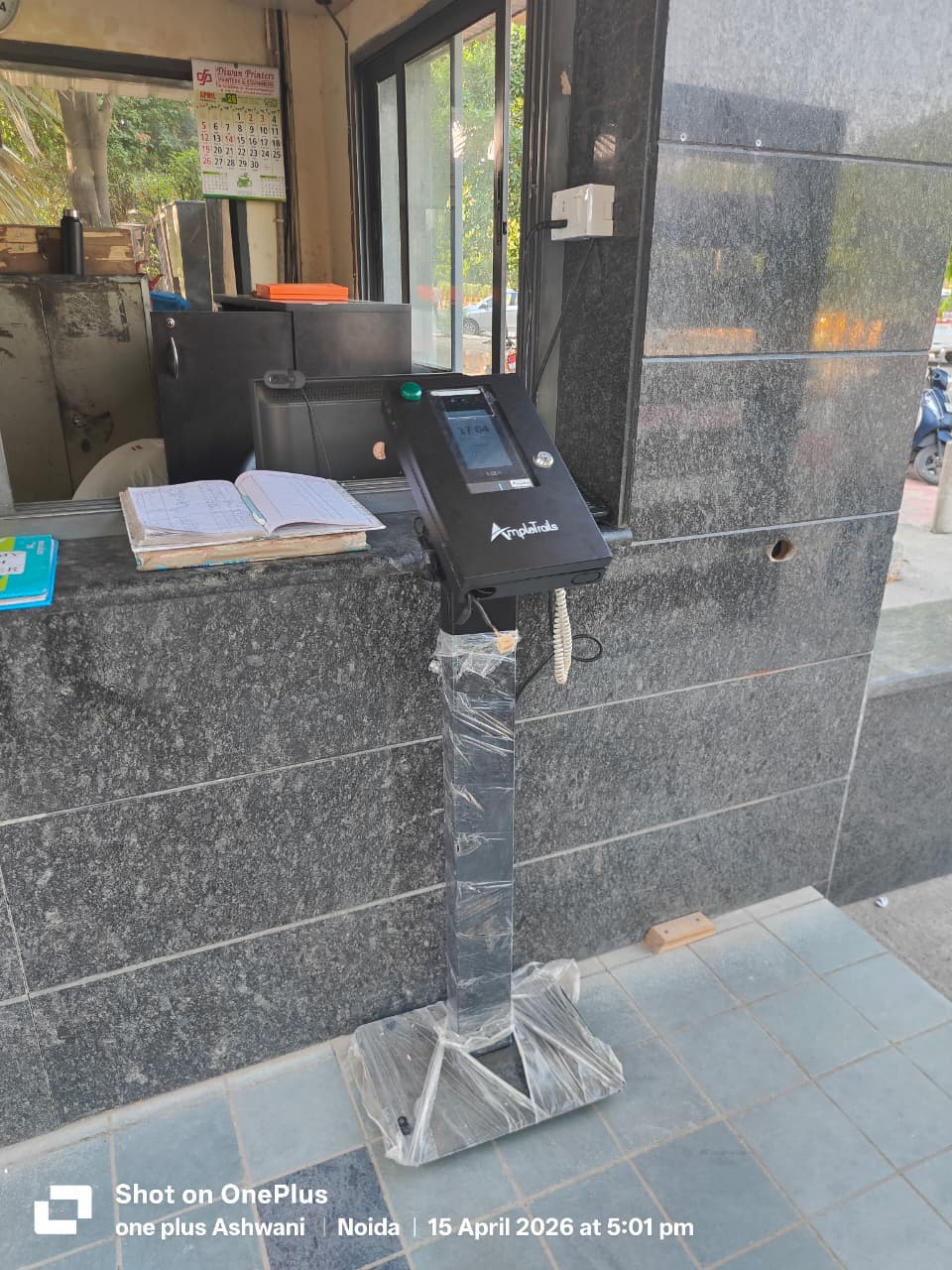 Secure Metal Enclosure Stand for eSSL ZkTeco Face Attendance Systems