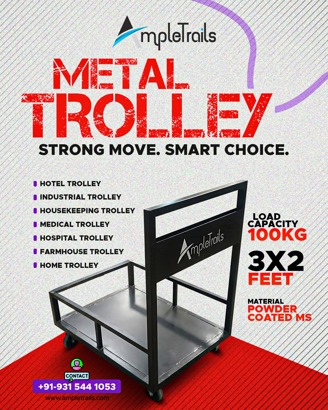 Hotel Trolly,  Industrial Trolley, Housekeeping Trolly, Medical  Trolley, Hospital  Trolley, Farmhouse  Trolley, Home Trolly