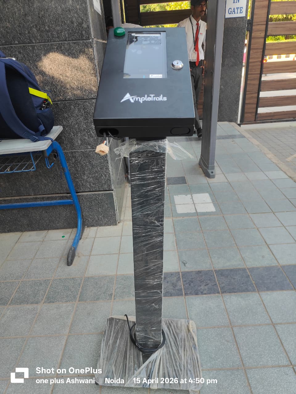 Secure Metal Enclosure Stand for eSSL ZkTeco Face Attendance Systems