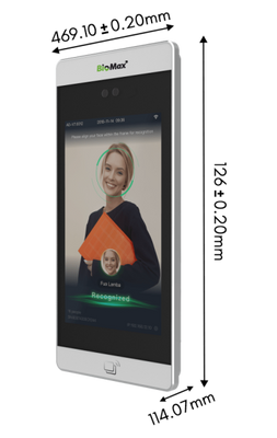 BioMax Speedface 8 AI Face Recognition Terminal – High-Speed Biometric Access