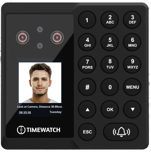 TimeWatch Face & Palm Recognition Attendance and Access Control Device – View 3
