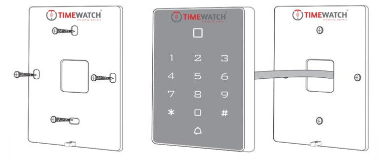 TimeWatch TW-CR12 Access Control Card Reader with Keypad – View 2
