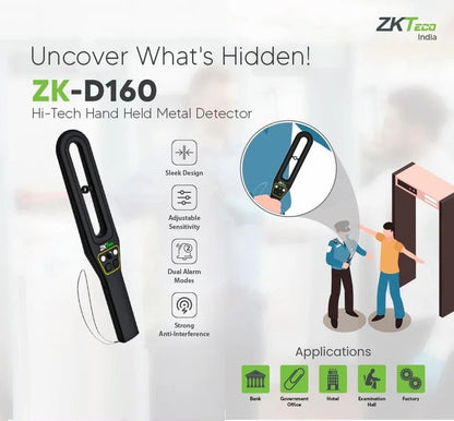 ZKTeco ZK-D160 Handheld Metal Detector Security Wand